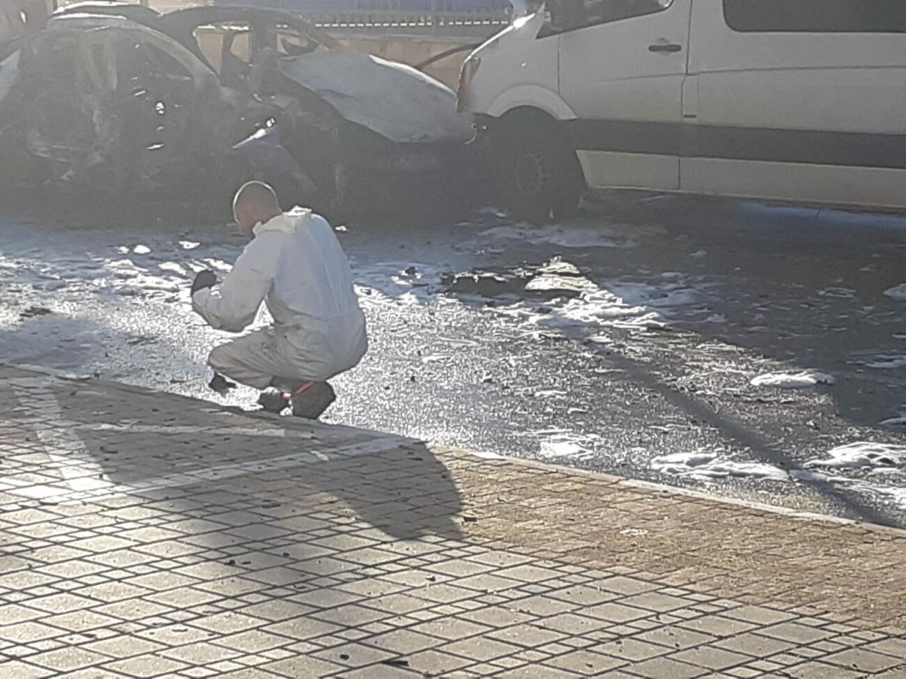 סרטון ותמונות מפיצוץ הרכב ביבנה - BE106 חדשות יבנה