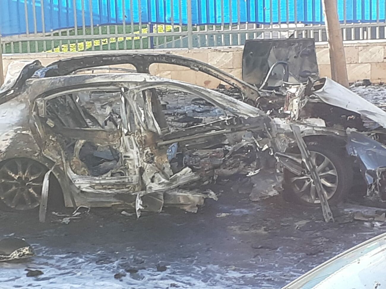 סרטון ותמונות מפיצוץ הרכב ביבנה - BE106 חדשות יבנה
