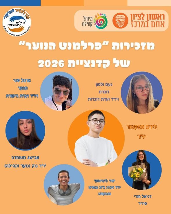 צילום מתוך דף הפייסבוק פרלמנט הנוער ראשון לציון