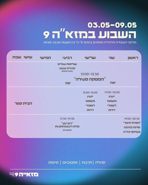 צילום מתוך דף הפייסבוק מזא"ה 9
