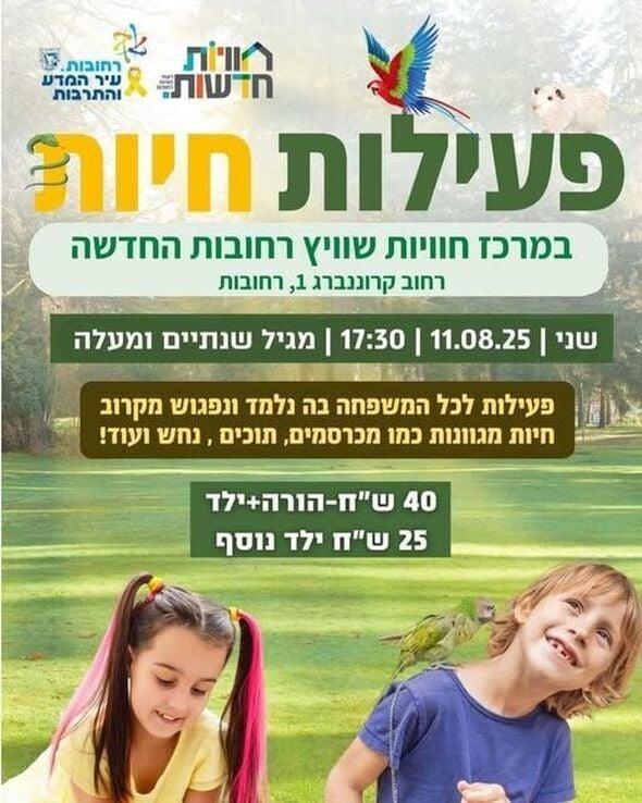 צילום מתוך דף הפייסבוק חוויות רחובות החדשה -שוויץ