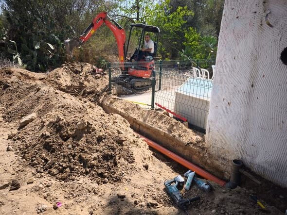 עבודות הניקוז להשמשת המקלט