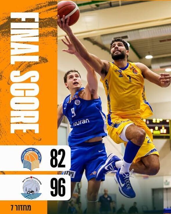 צילום מתוך דף הפייסבוק אליצור יבנה כדורסל הדף הרשמי