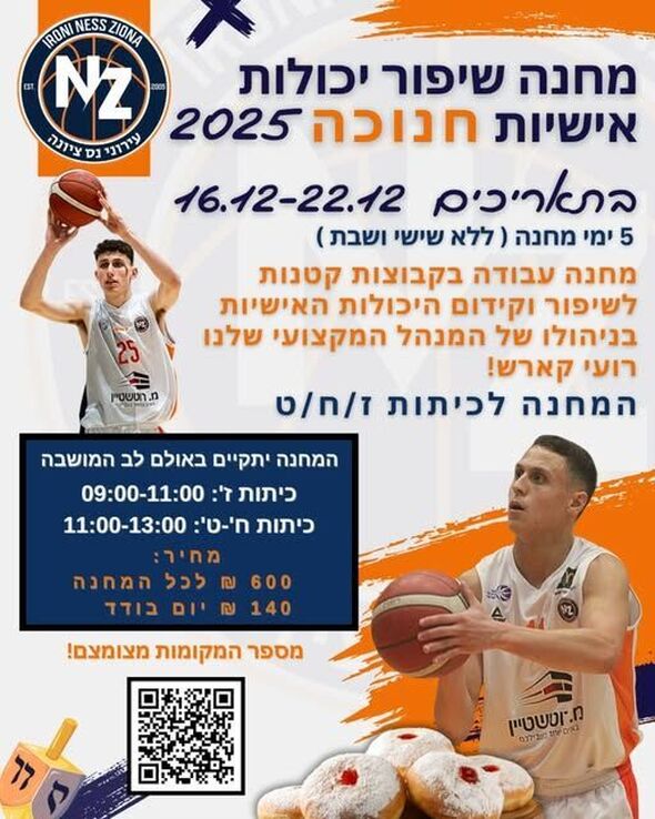 עירוני נס ציונה - מחלקת הנוער ובית הספר לכדורסל