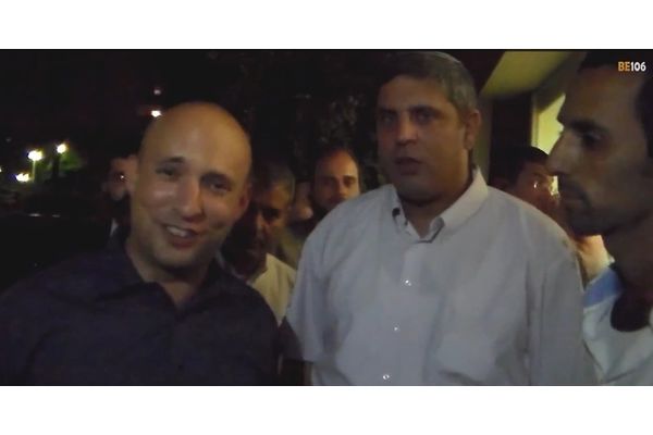 אמיתי כהן והשר בנט ברחובות