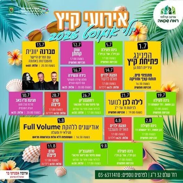 צילום מתוך דף הפייסבוק מרכז קהילתי רמת שיקמה