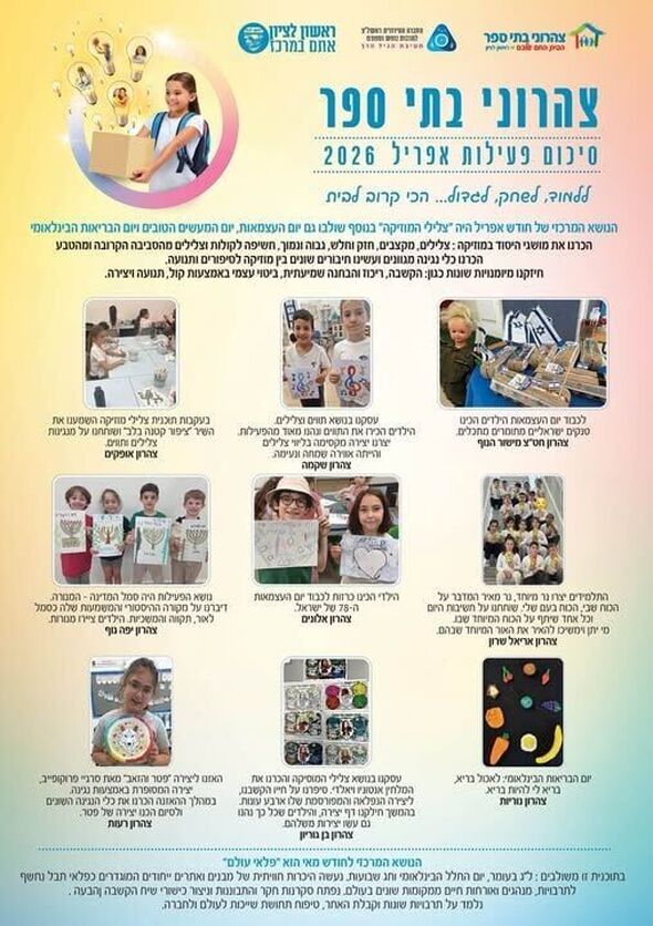צילום מתוך דף הפייסבוק ילדות ראשונית-החברה העירונית ראשון לציון