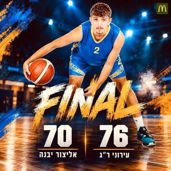 צילום מתוך דף הפייסבוק אליצור יבנה כדורסל הדף הרשמי