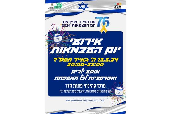 צילום מתוך דף הפייסבוק מרכז קהילתי פסגת הדר