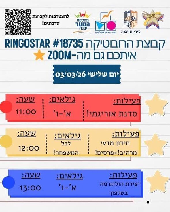 צילום מתוך דף הפייסבוק נוער יבנה