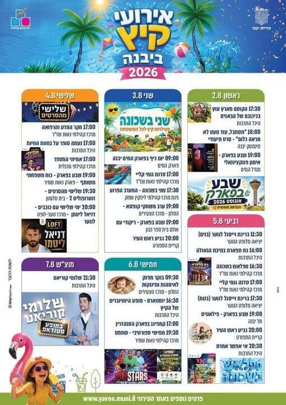 צילום מתוך דף הפייסבוק רשת מרכזים קהילתיים יבנה