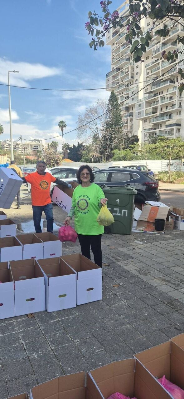 צילום מתוך דף הפייסבוק רוטרי ראשון לציון - ראשונים בעשייה , בשטח ובתודעה