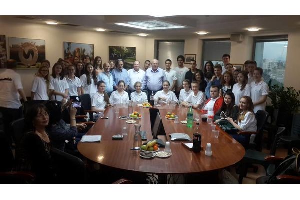 המשלחת בלשכת ראש העיר