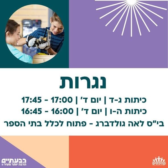 צילום מתוך דף הפייסבוק שז"ר מרכז קהילתי