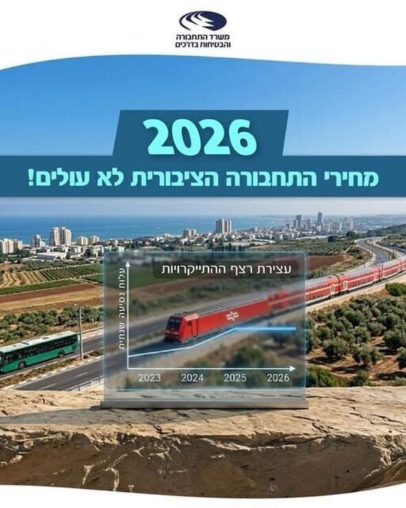 צילום מתוך דף הפייסבוק משרד התחבורה והבטיחות בדרכים