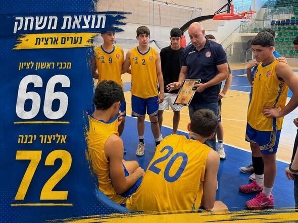 צילום מתוך דף הפייסבוק אליצור יבנה כדורסל הדף הרשמי