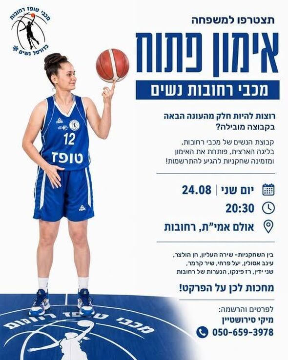 צילום מתוך דף הפייסבוק מכבי טופז רחובות - כדורסל נשים נערות וילדות
