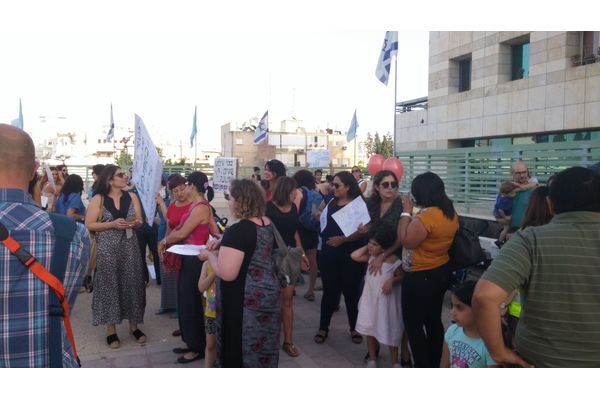 תמונת ארכיון ממחאת הקייטנות