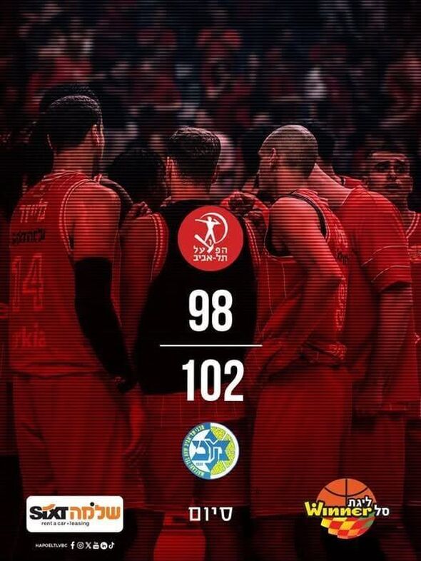 צילום מתוך דף הפייסבוק Hapoel Tel Aviv BC - מועדון הכדורסל הפועל תל אביב