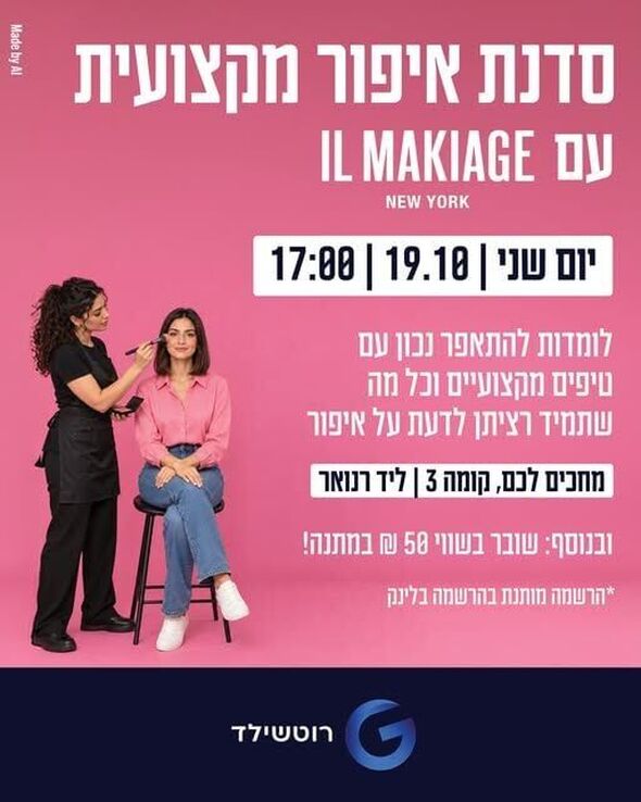 צילום מתוך דף הפייסבוק קניון G רוטשילד