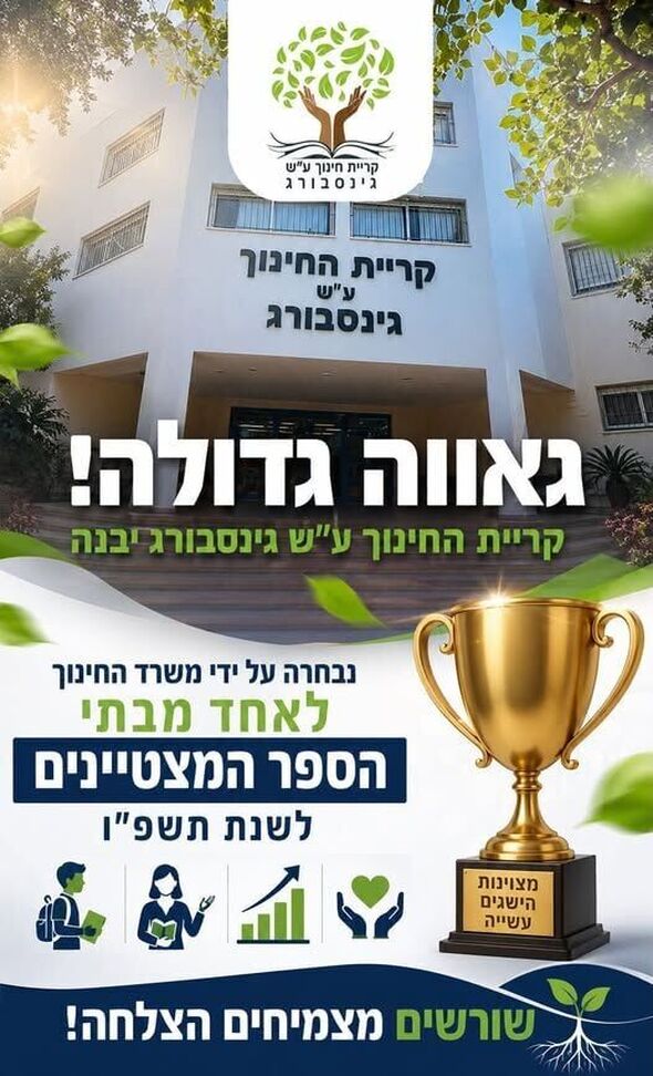 צילום מתוך דף הפייסבוק קרית החינוך ע"ש גינסבורג