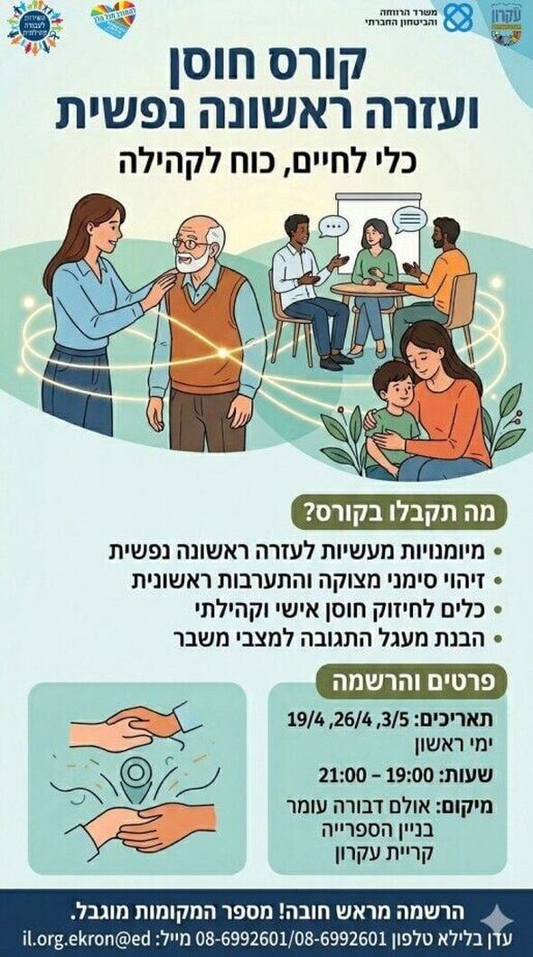 צילום מתוך דף הפייסבוק המועצה המקומית קריית עקרון