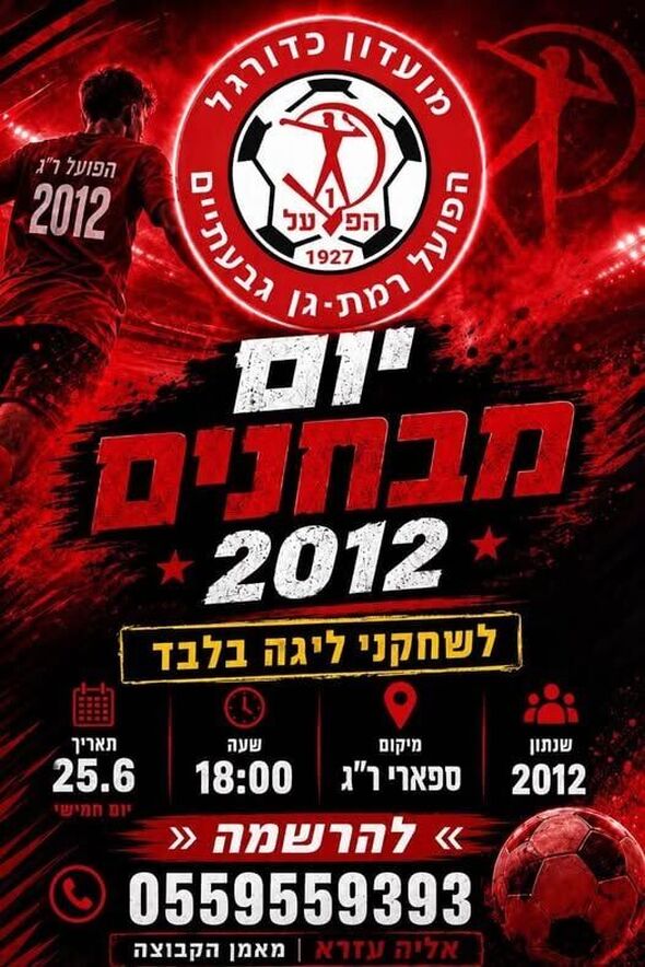 צילום מתוך דף הפייסבוק הפועל רמת גן-גבעתיים: מחלקת נוער