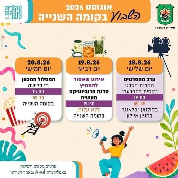 צילום מתוך דף הפייסבוק הקומה השנייה - Koma2
