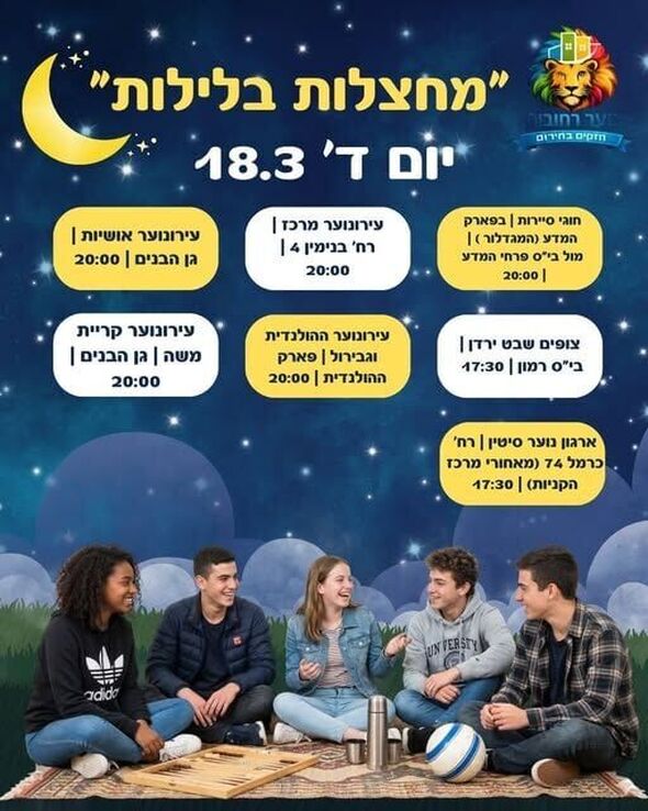 צילום מתוך דף הפייסבוק עירונוער רחובות