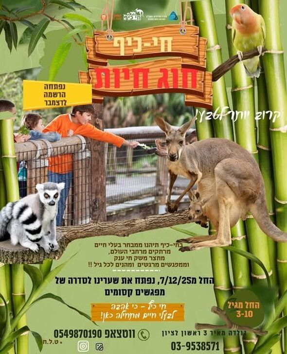 צילום מתוך דף הפייסבוק חי-כיף, גן החיות ראשון לציון