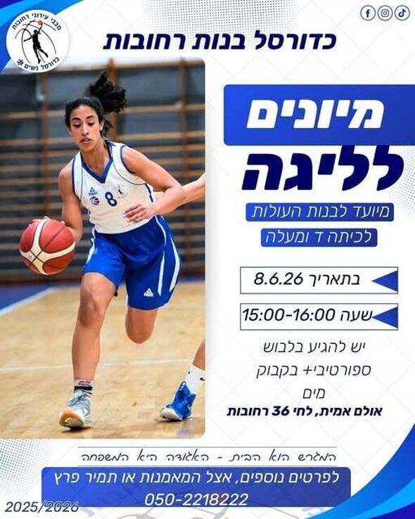 צילום מתוך דף הפייסבוק מכבי טופז רחובות - כדורסל נשים נערות וילדות