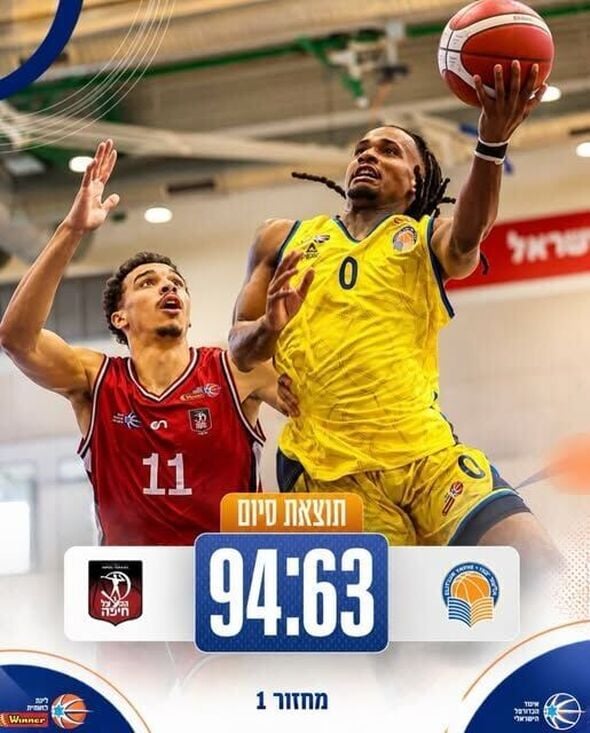 צילום מתוך דף הפייסבוק אליצור יבנה כדורסל הדף הרשמי