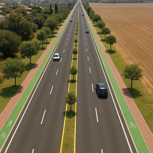 בתמונה: הדמייה להמחשה למקטע החדש.