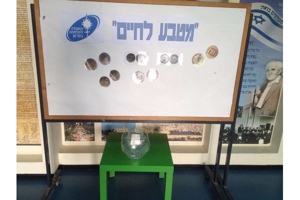 עמדת מטבע לחיים בבית ספר בכור לוי