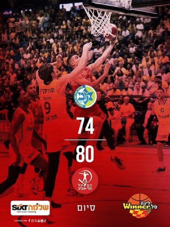 צילום מתוך דף הפייסבוק Hapoel Tel Aviv BC - מועדון הכדורסל הפועל תל אביב