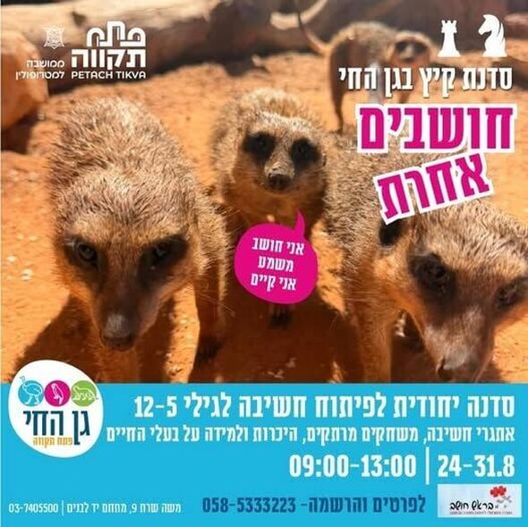 צילום מתוך דף הפייסבוק גן החי פתח תקווה