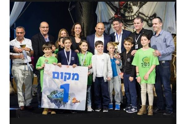 תמונת ארכיון מהזכייה של תלמידי עדיני