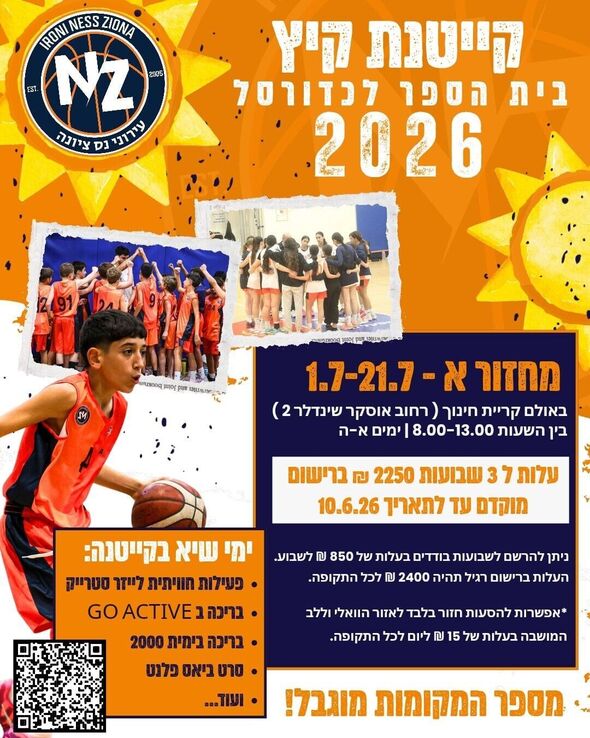 צילום מתוך דף הפייסבוק כדורסל בנות - עירוני נס ציונה