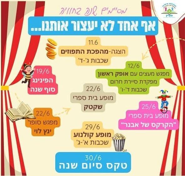 צילום מתוך דף הפייסבוק בית הספר "מעיין" יבנה