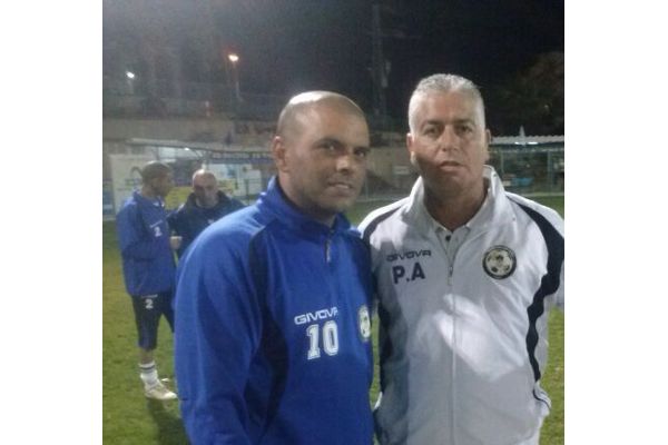 אייל גולן ופיני עייש באימון בוותיקי עקרון