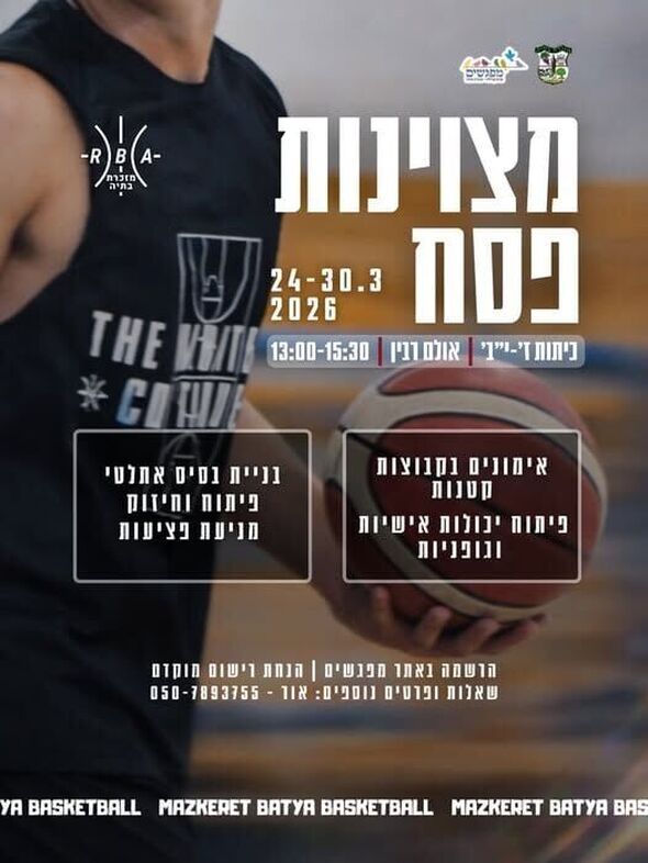 צילום מתוך דף הפייסבוק מועדון כדורסל מזכרת בתיה