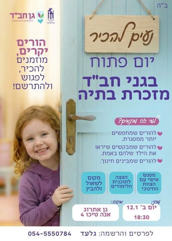 צילום מתוך דף הפייסבוק בית חב"ד מזכרת בתיה