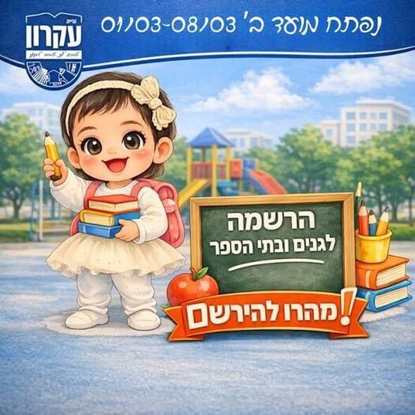 צילום מתוך דף הפייסבוק המועצה המקומית קריית עקרון