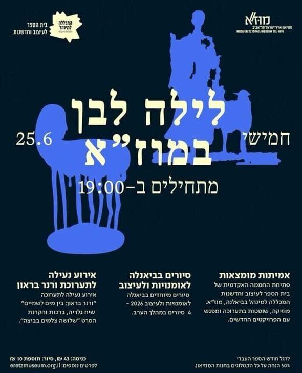 צילום מתוך דף הפייסבוק מוזיאון ארץ-ישראל, תל-אביב