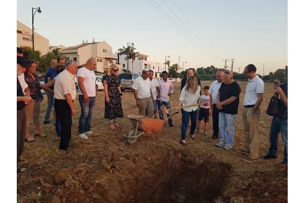 תמונה ארכיון מהנחת אבן הפינה ב7/2019