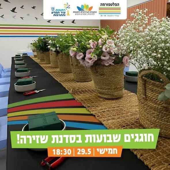 צילום מתוך דף הפייסבוק הפלטפורמה מרכז צעירים רחובות