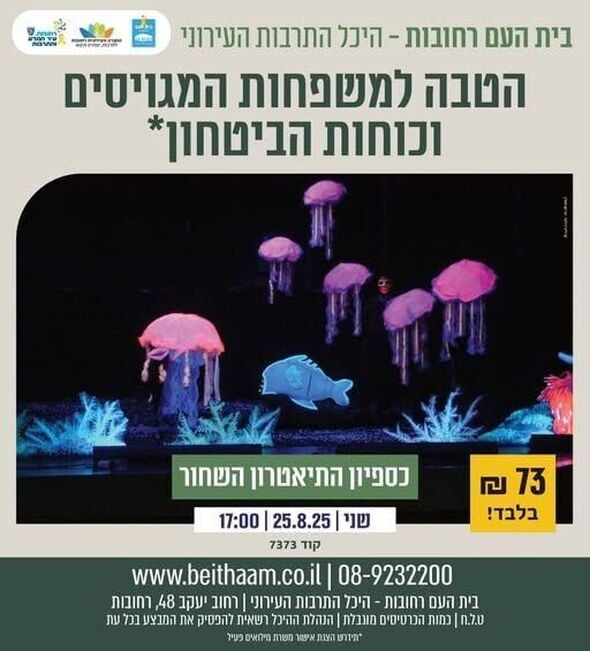צילום מתוך דף הפייסבוק בית העם היכל התרבות רחובות