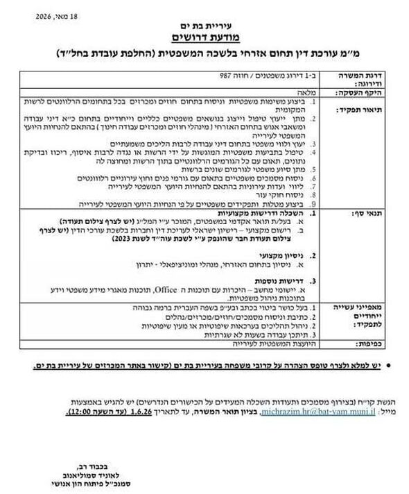 צילום מתוך דף הפייסבוק הפורום הדתי בת-ים