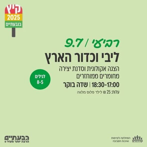 צילום מתוך דף הפייסבוק מרכז קהילתי שדה בוקר