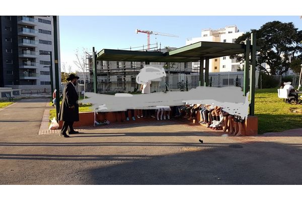 התמונה שצלמה הדס לוי ועוררה את הוויכוח בשכונה